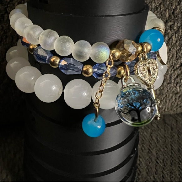 Jewelry - Glass Bead 3 Bracelet Set